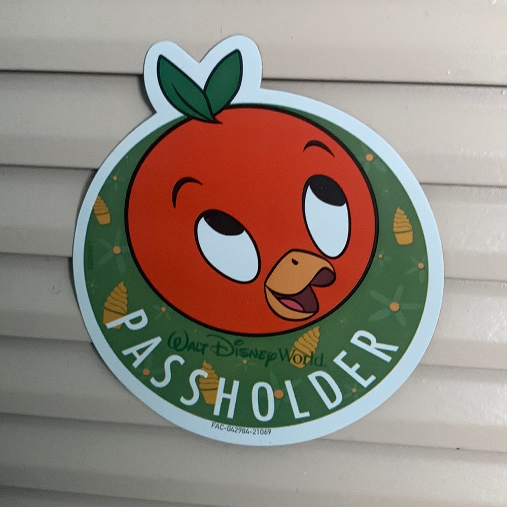 COPY - Orange bird Passholder Magnet